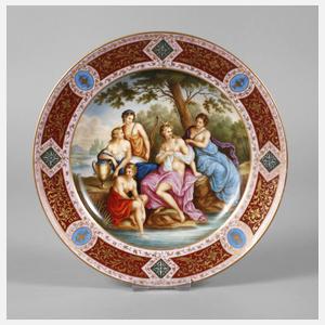 Meissen Teller ”Diana von Nymphen umgeben”