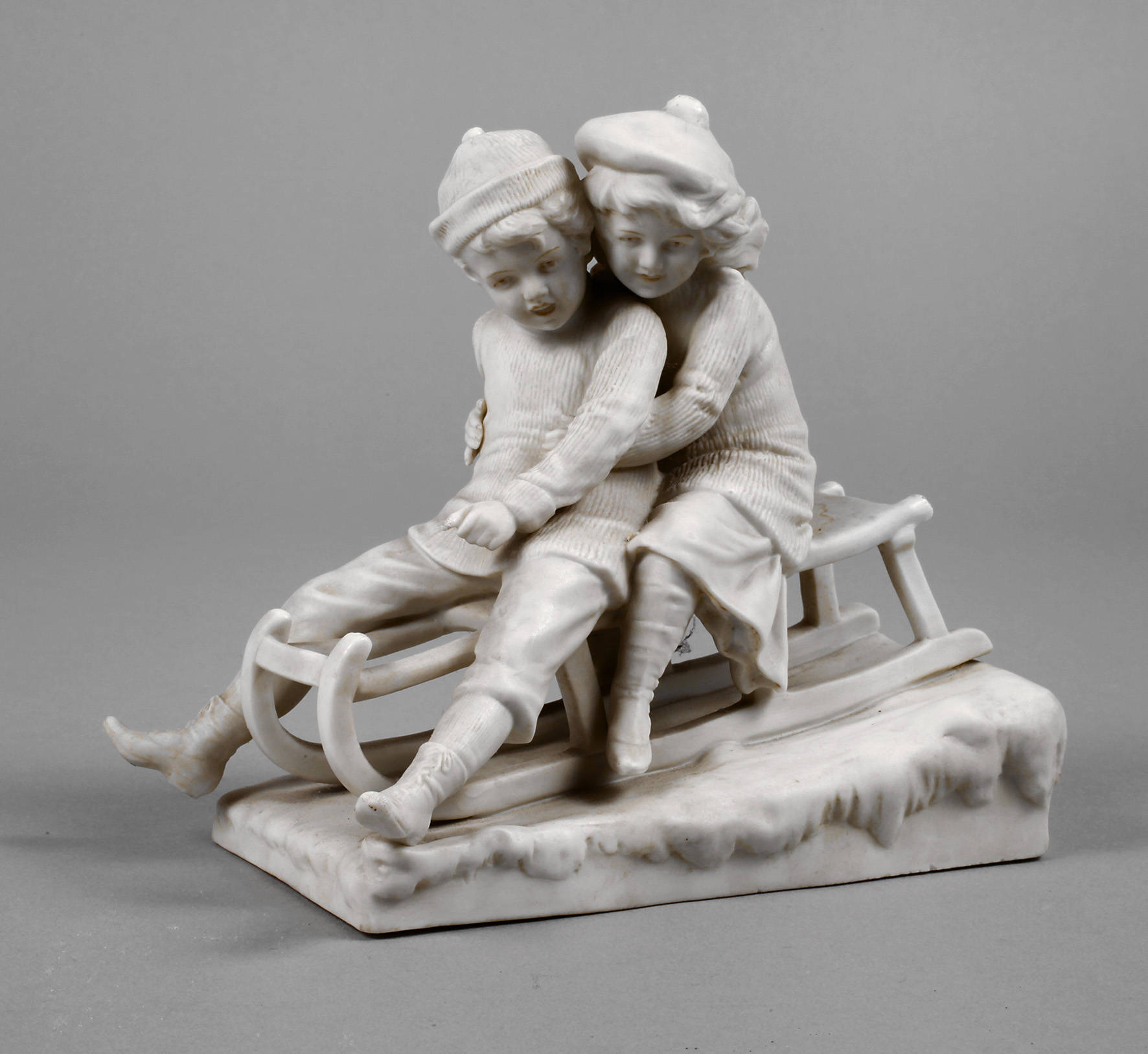 Figurengruppe Schlittenfahrt