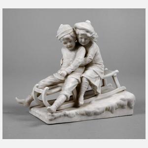 Figurengruppe Schlittenfahrt