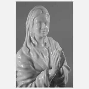 Große Porzellanfigur büßende Magdalena
