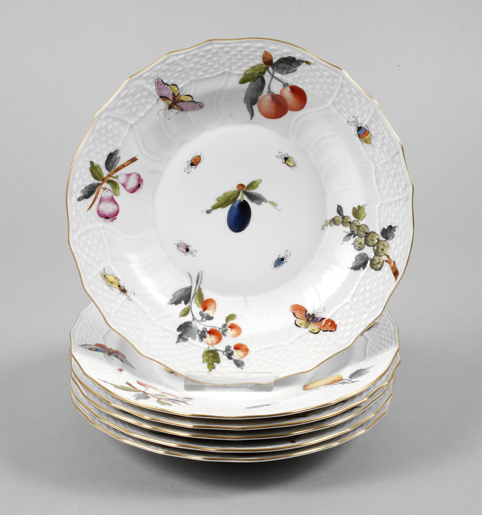 Herend sechs Obstteller