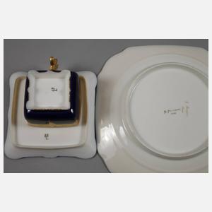 Limoges Service mit Ätzgoldkante