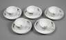 Meissen fünf Tassen mit Untertassen