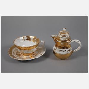 Meissen Tête-à-Tête Golddekor