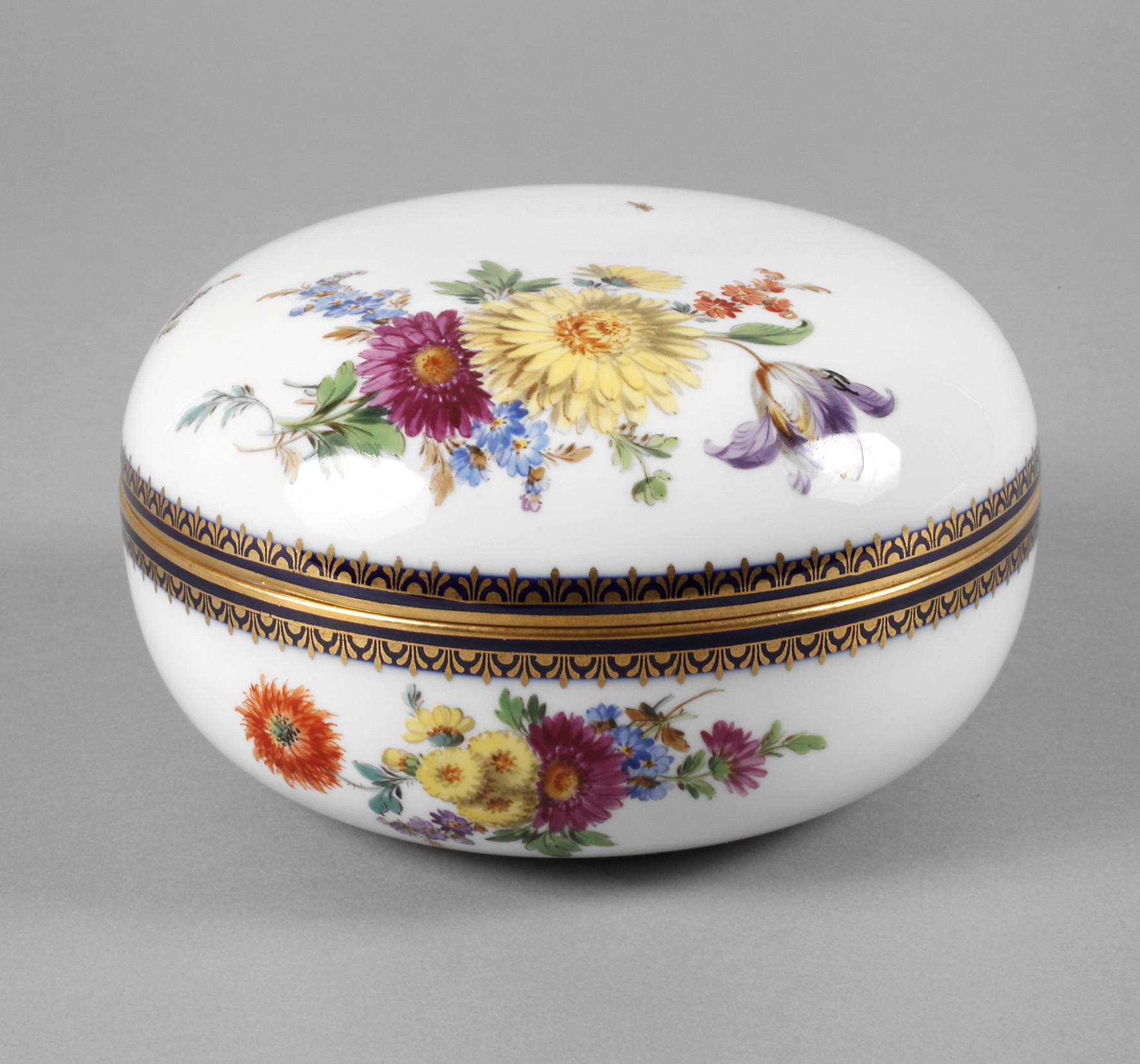 Meissen große Deckeldose