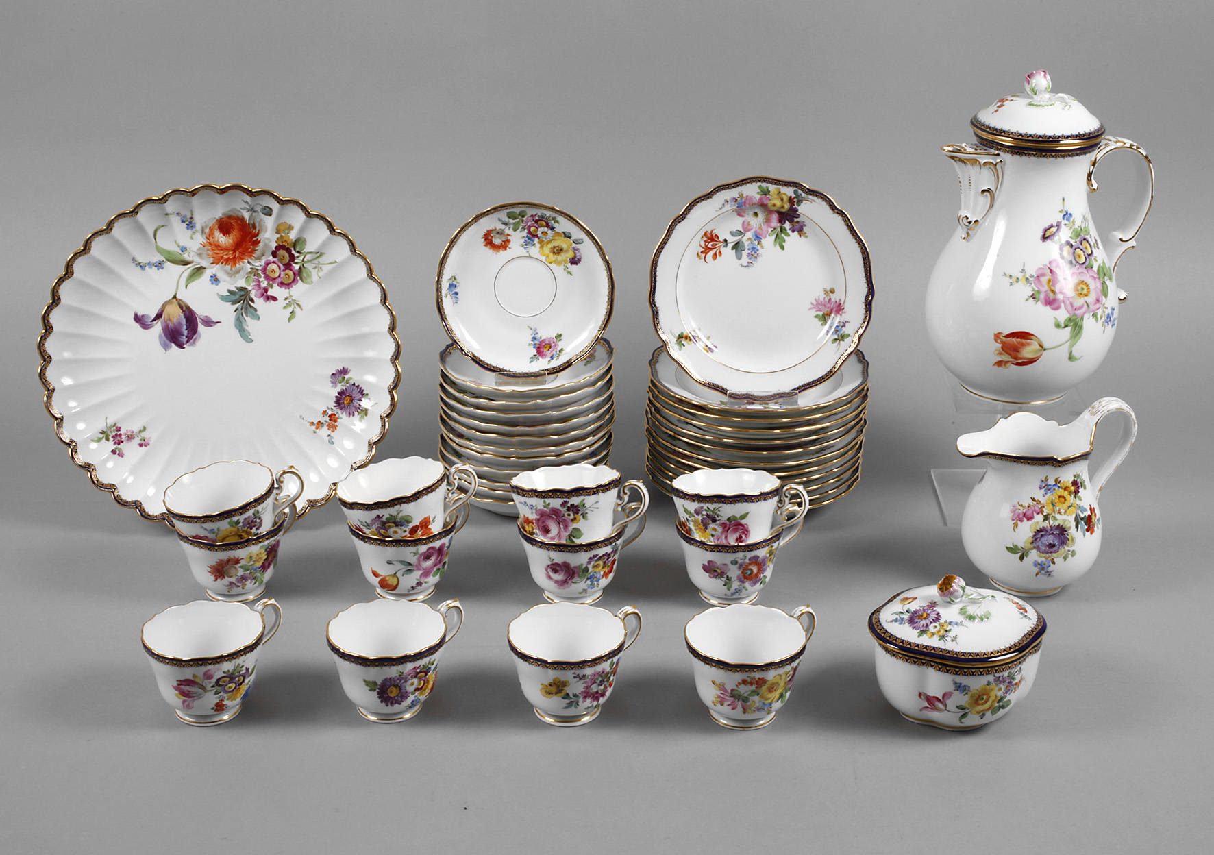 Meissen Kaffeeservice für zwölf Personen