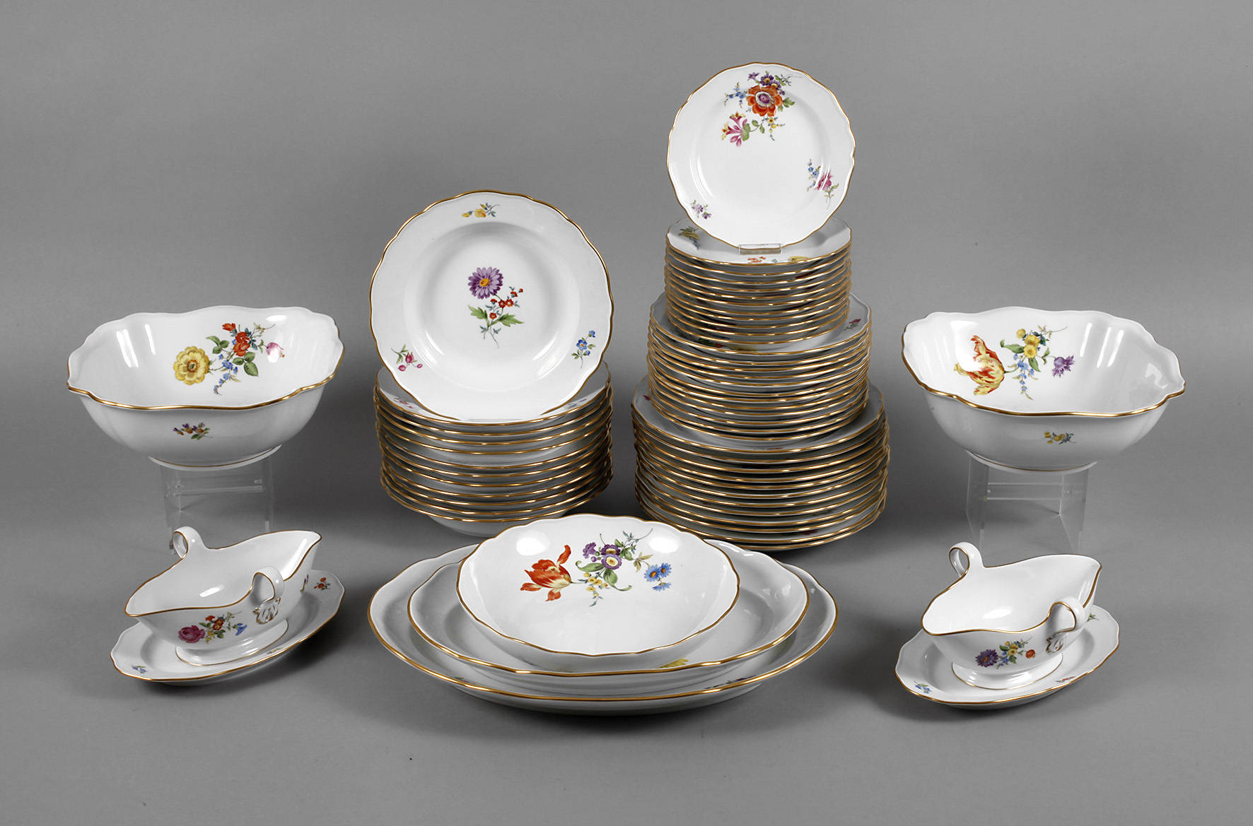Meissen Speiseservice Deutsche Blume