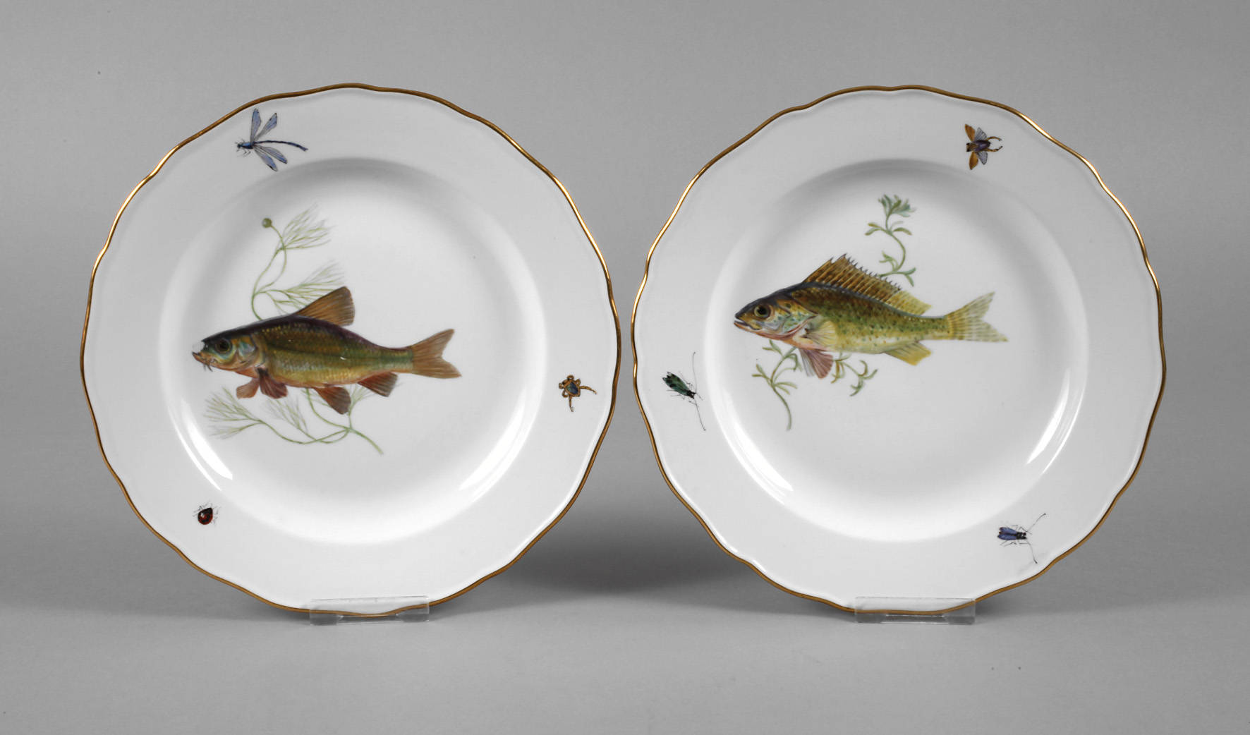 Meissen zwei Fischteller
