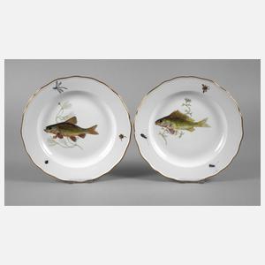 Meissen zwei Fischteller