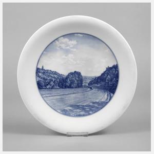 Meissen Teller Autobahnbau