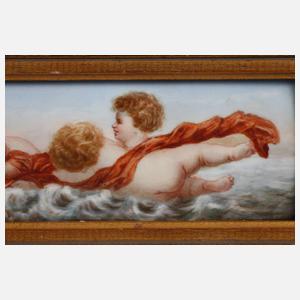 Meissen Bildplatte Engelsmotiv