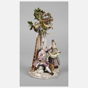 Meissen Figurengruppe ”Apfelernte”