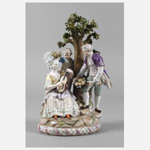 Meissen Figurengruppe am Baum