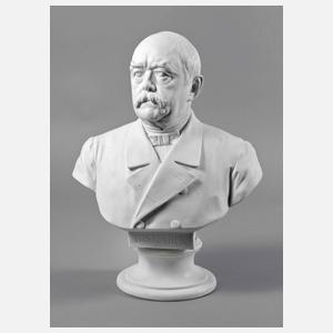 Meissen große Biskuitporzellanbüste Otto von Bismarck