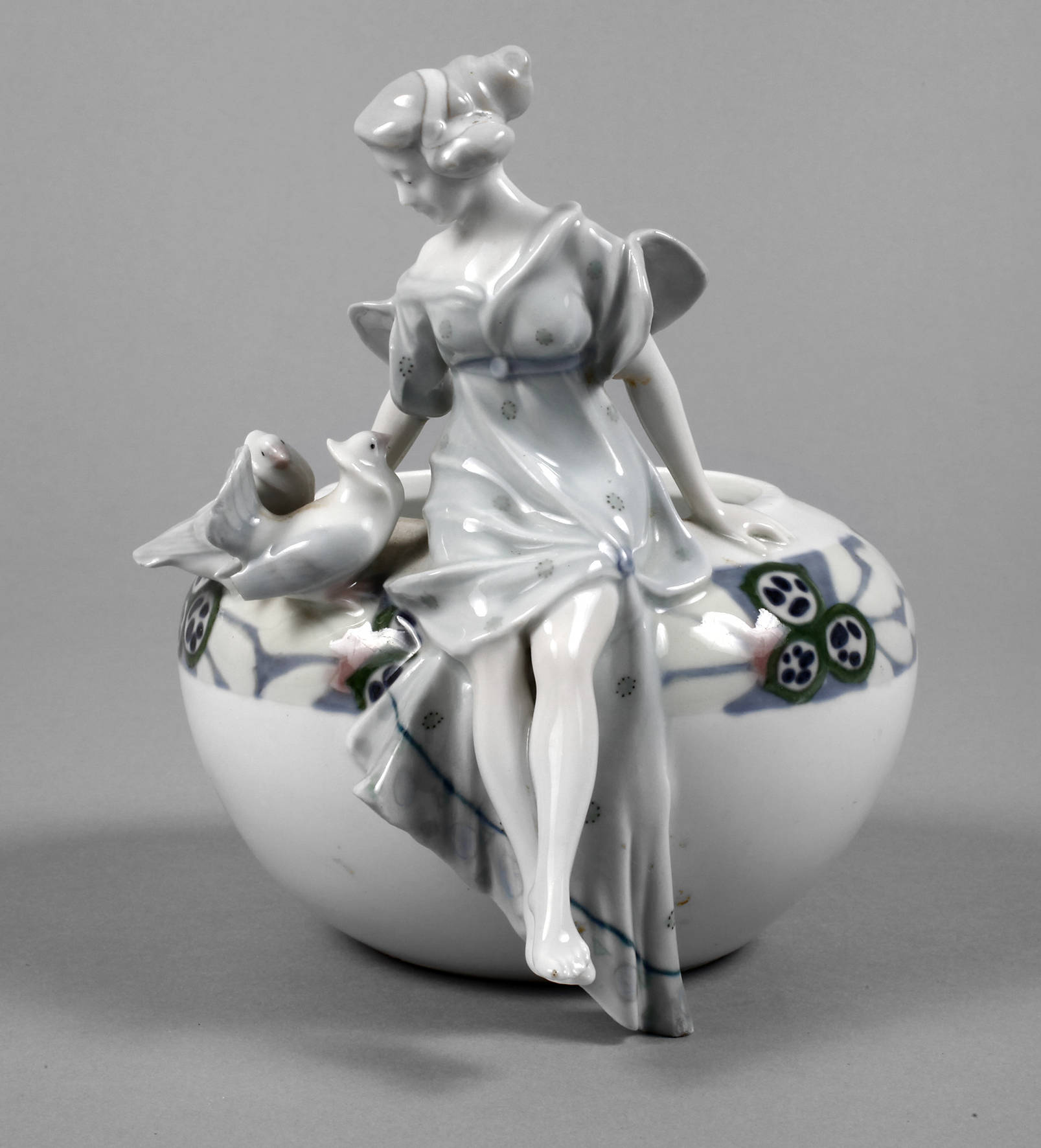 Metzler & Ortloff Schale mit Mädchen