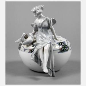 Metzler & Ortloff Schale mit Mädchen