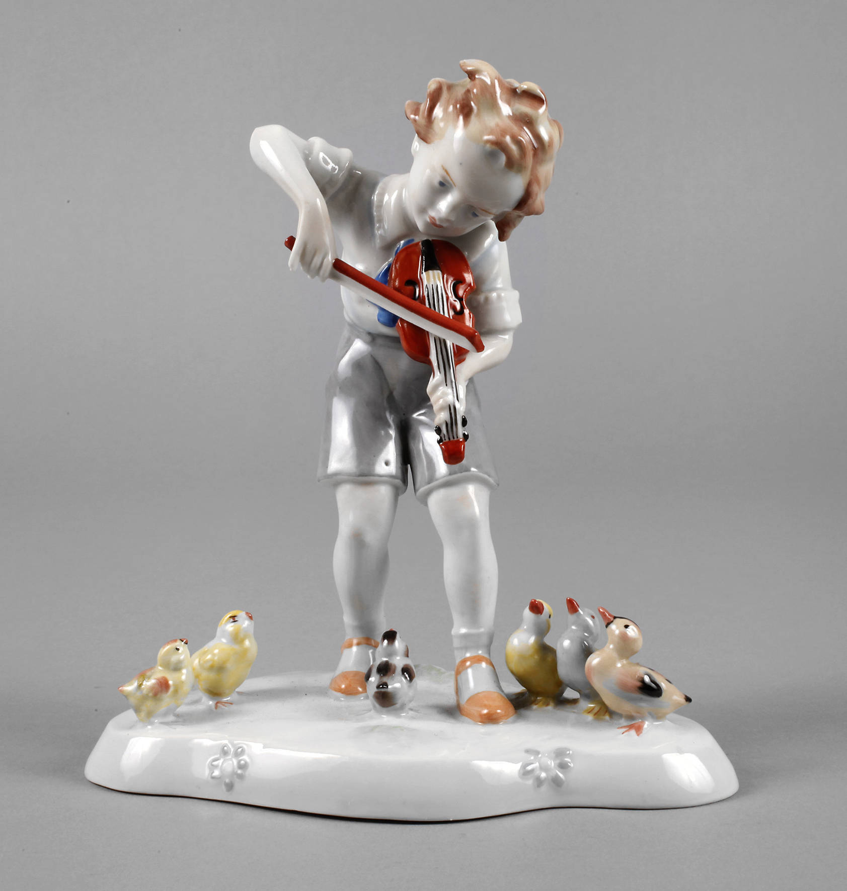 Metzler & Ortloff Kinderfigur mit Küken