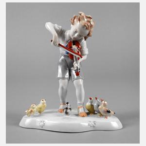 Metzler & Ortloff Kinderfigur mit Küken