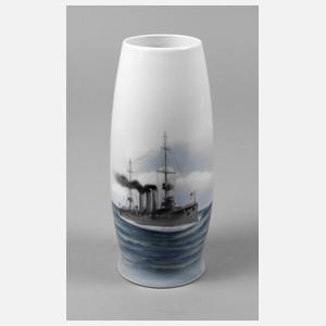 Metzler & Ortloff Vase ”Kreuzer Emden”
