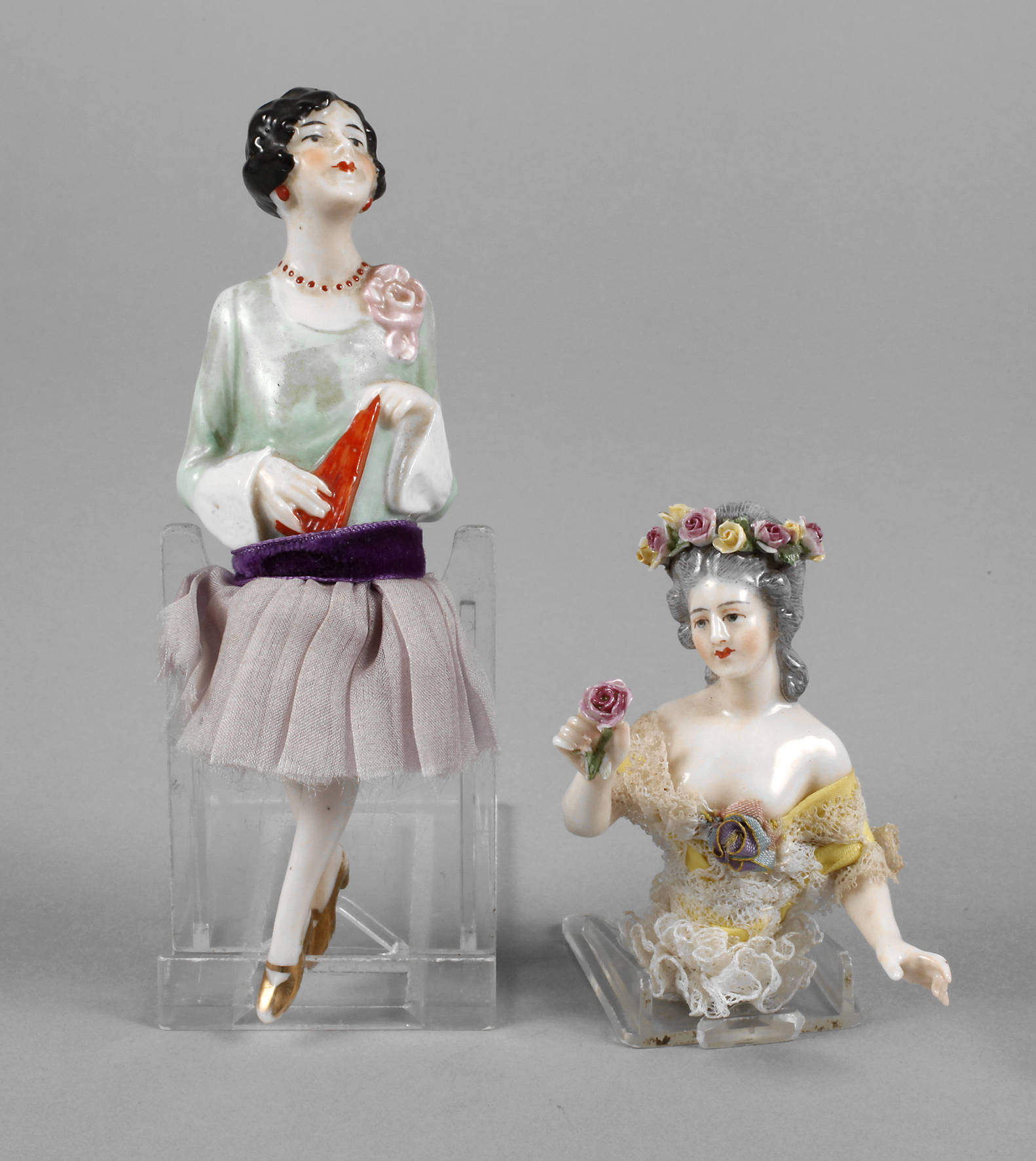 Paar Teepuppenbüsten