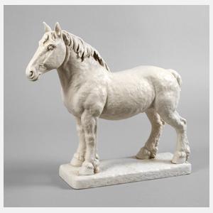 Pferdeskulptur Biskuitporzellan
