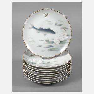 Rosenthal zehn Fischteller