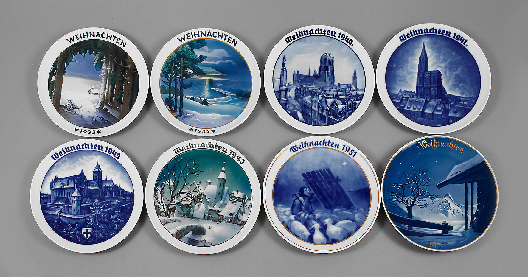 Rosenthal acht Weihnachtsteller