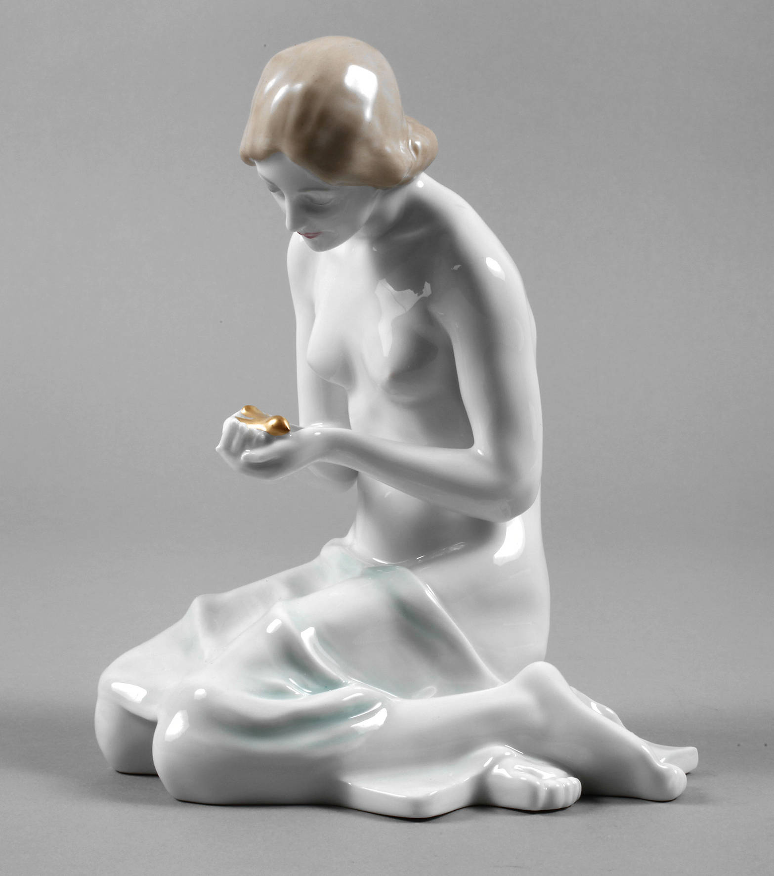 Rosenthal Mädchen mit Vogel