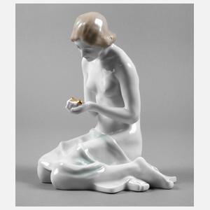 Rosenthal Mädchen mit Vogel