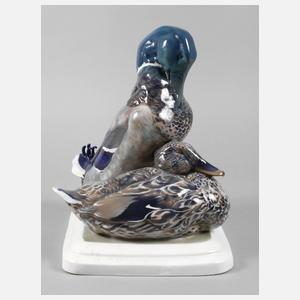 Rosenthal übergroßes Entenpaar Willy Zügel