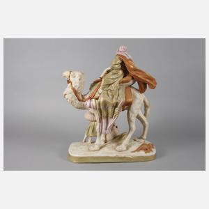 Royal Dux großer orientalischer Reiter