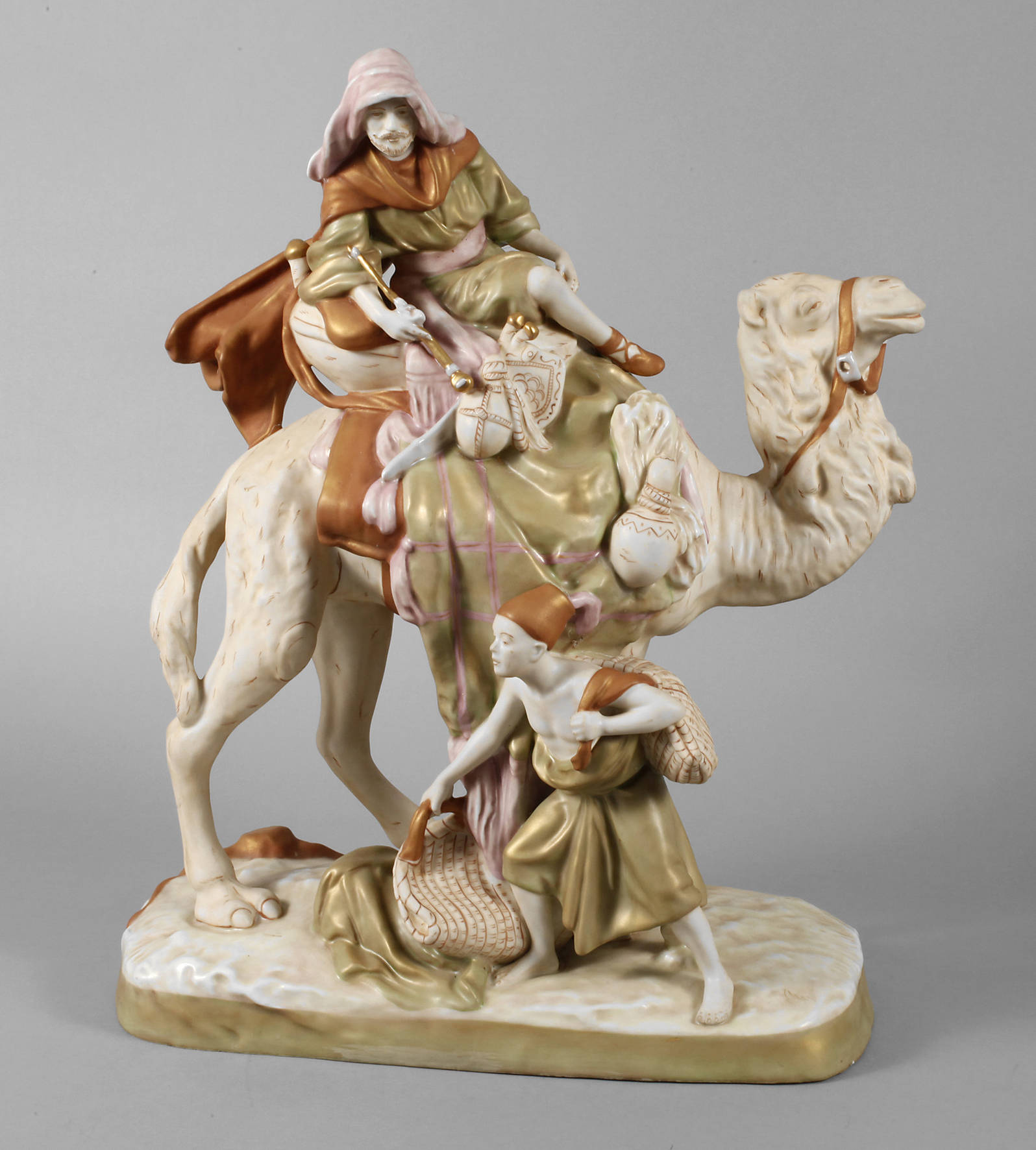 Royal Dux großer orientalischer Reiter