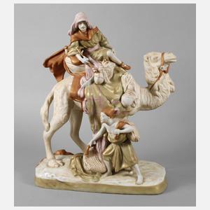 Royal Dux großer orientalischer Reiter