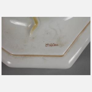 Schwarzburg Papagei mit Maiskolben