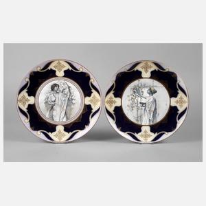 Thüringen Paar Wandteller