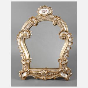 Spiegel im Porzellanrahmen