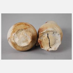 Fünf Steinzeugkrüge Siegburg