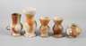 Fünf Steinzeugkrüge Siegburg