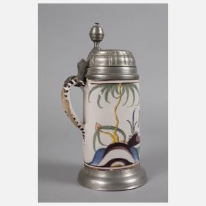 Großer Fayencewalzenkrug