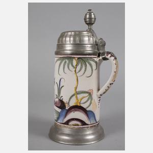 Großer Fayencewalzenkrug