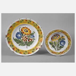 Zwei Fayenceschalen Kellinghusen