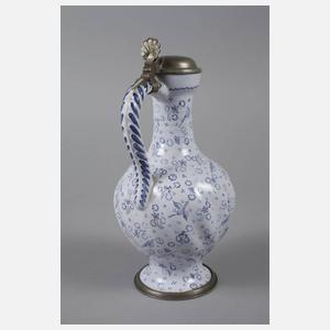 Ansbacher Enghals-Fayencekrug