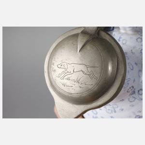 Ansbacher Enghals-Fayencekrug