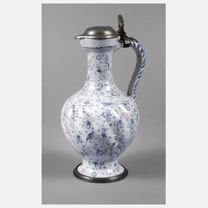 Ansbacher Enghals-Fayencekrug