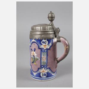 Erfurter Fayence-Pilasterkrug