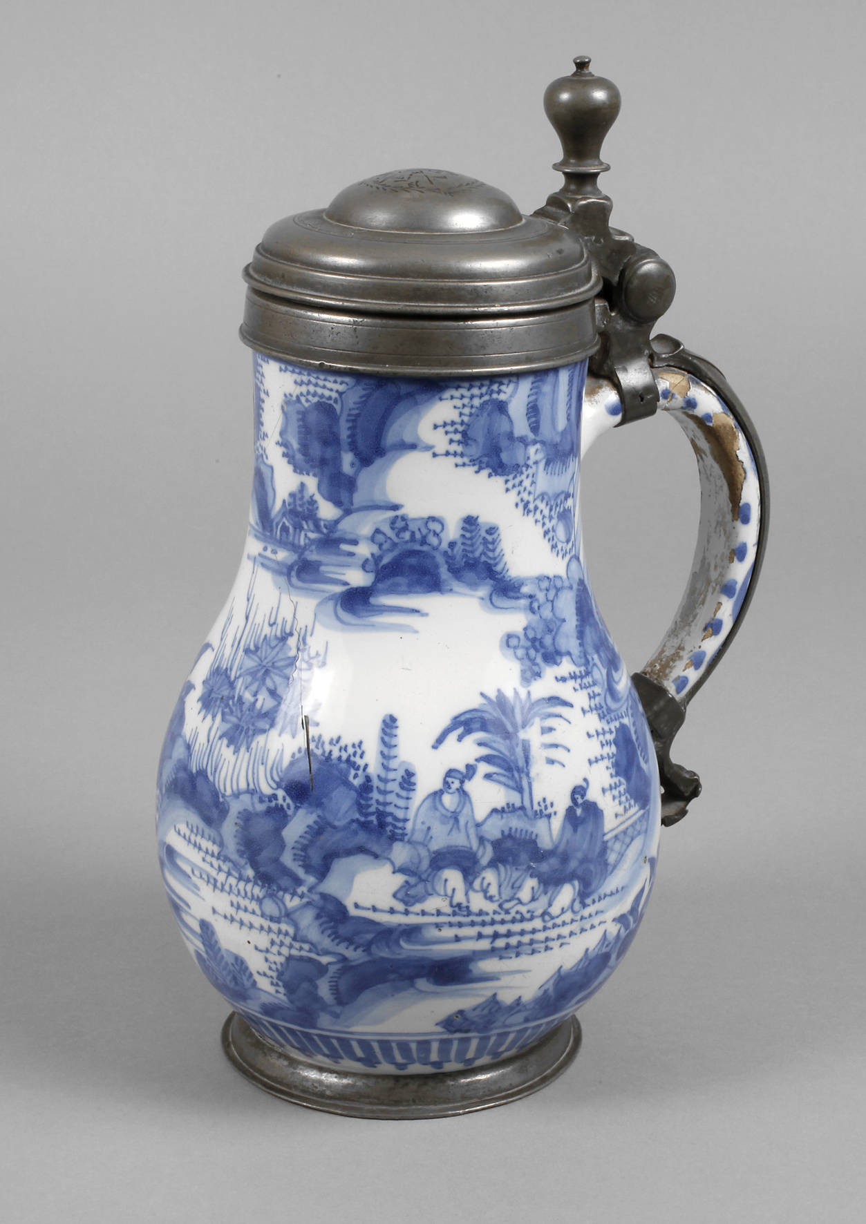 Frankfurter Fayence-Birnenkrug