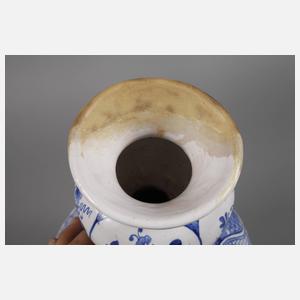 Große Delfter Fayence-Vase