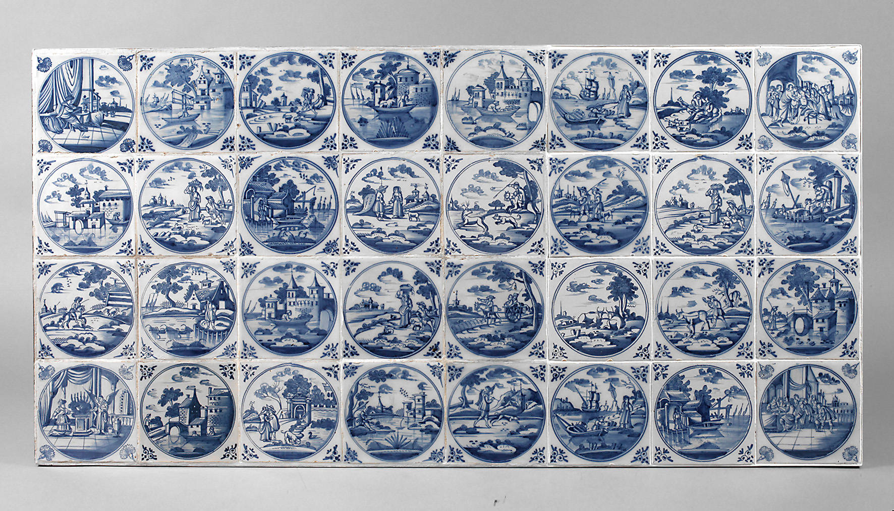 Großes Fliesenbild Delft