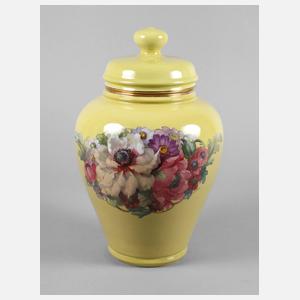 Bonn Deckelvase Blumendekor