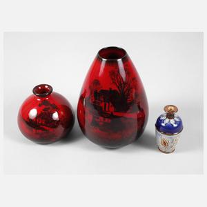 Royal Doulton drei Vasen